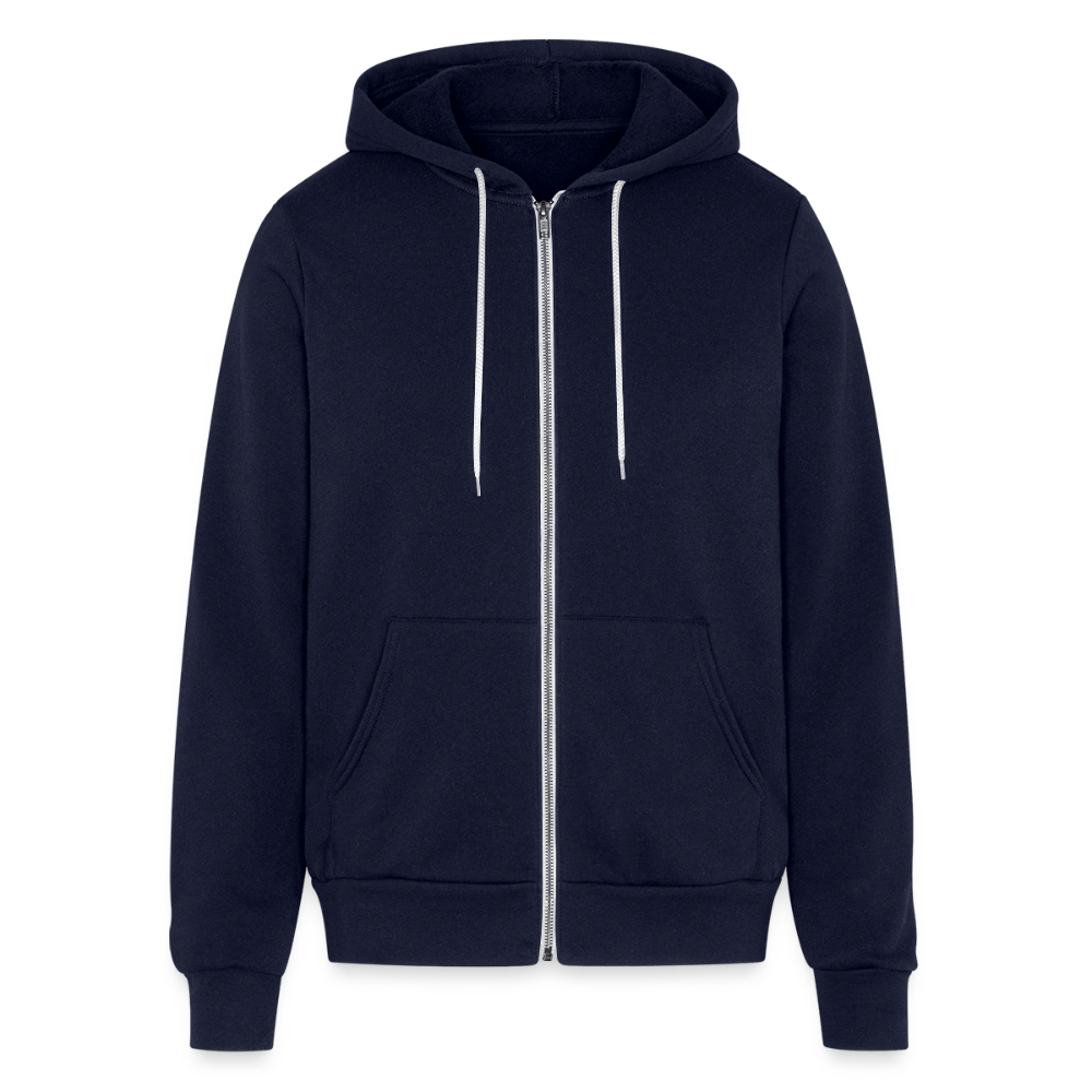 Bella + Canvas Unisex Full Zip Hoodie - navy