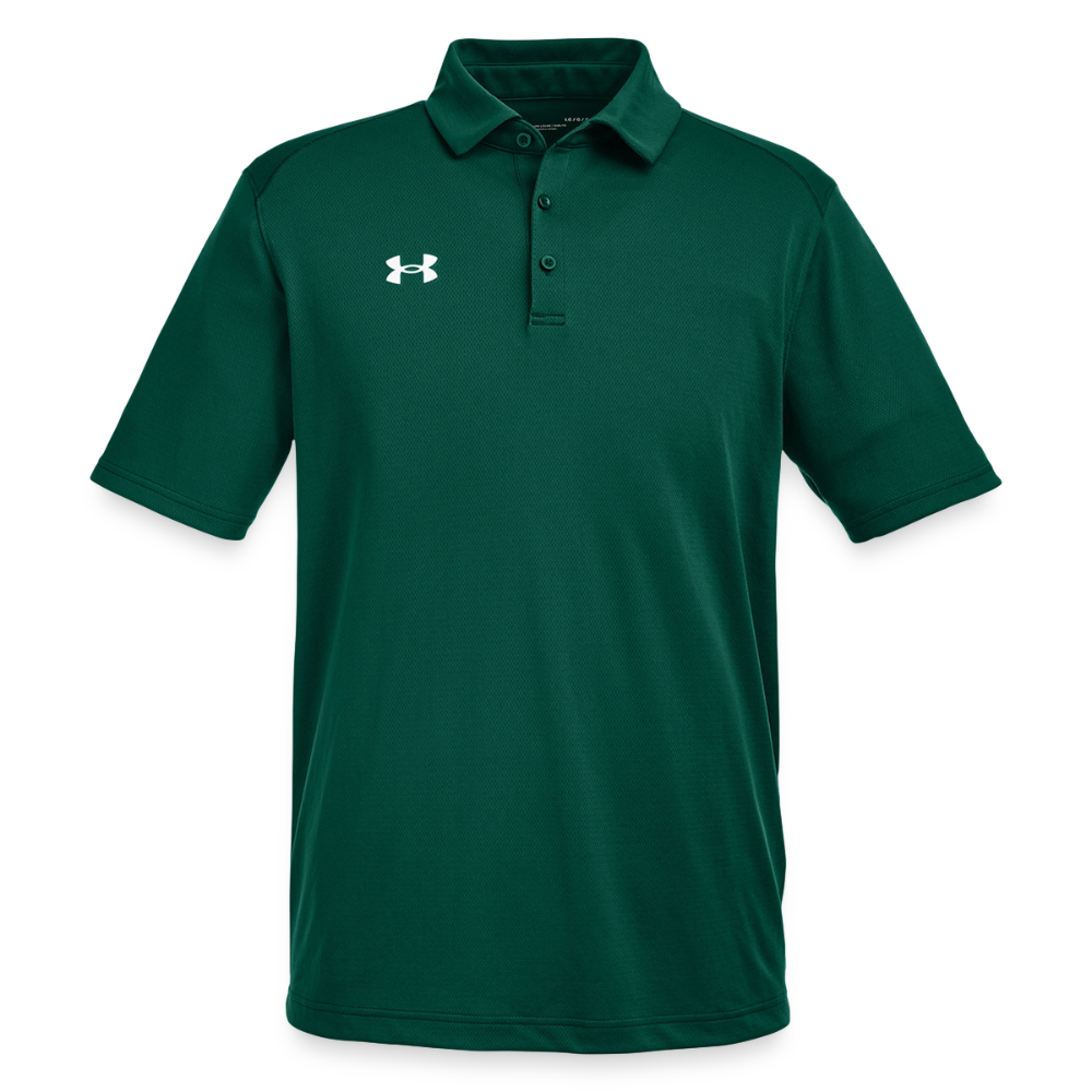 Under Armour Men's Tech Polo - forest green/white
