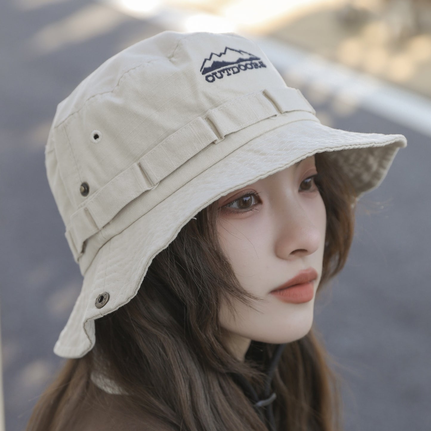 Women's Fashion Breathable Sun Protection Drawstring Big Brim Fisherman Hat